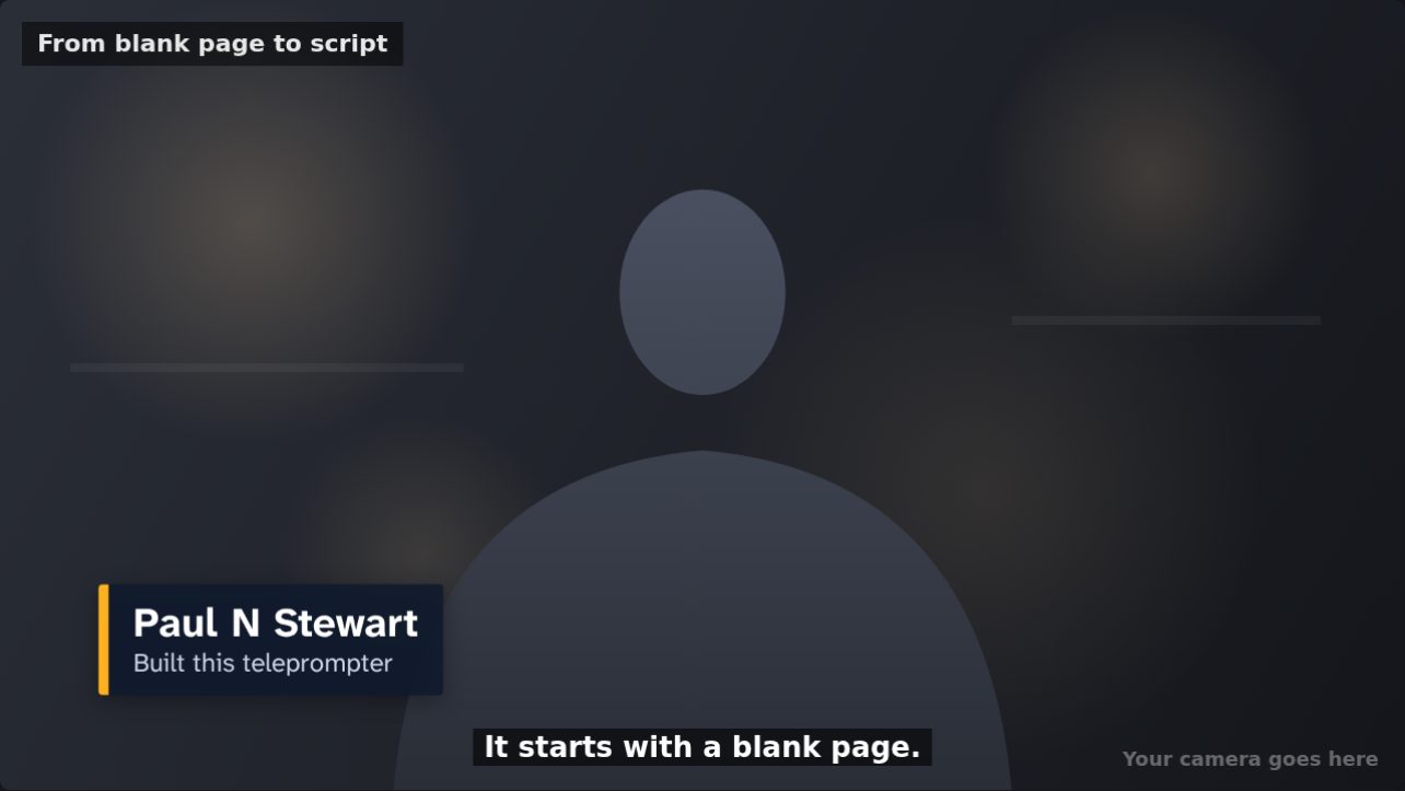 Preview of a section with a lower third and a caption.